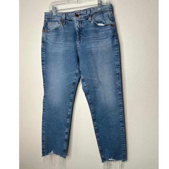 Adriano Goldschmied Ex-Boyfriend Slouchy Slim Raw Hem Medium Wash Jeans - Picture 2 of 12